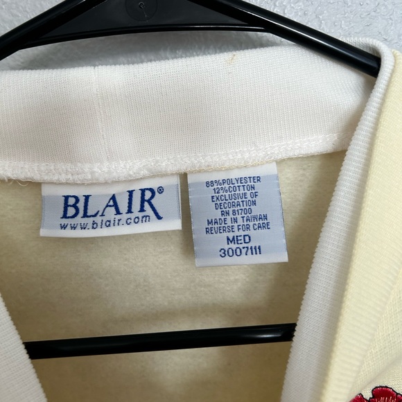 Vintage Yellow Embroidered Flower Oversized Crewneck - Picture 3 of 6